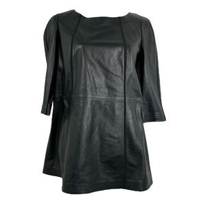 Lafayette 148 New York Leather Top